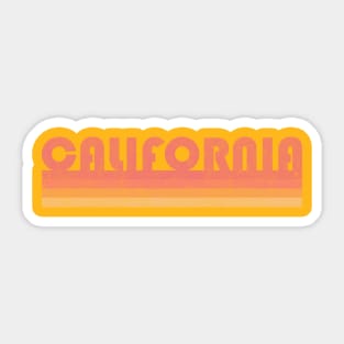 Retro California Sticker